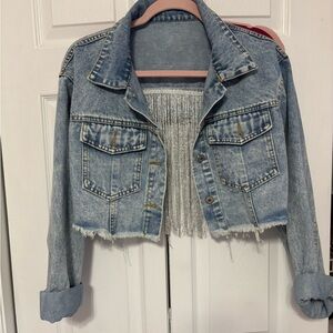 SHEIN Light Blue Jean Jacket